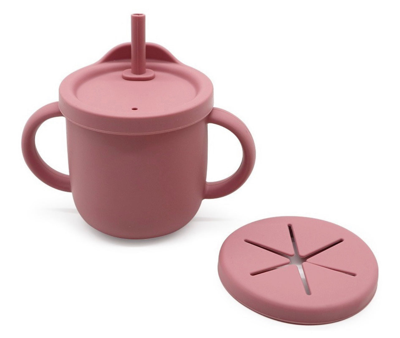 Snack cup 2 en 1 con popote