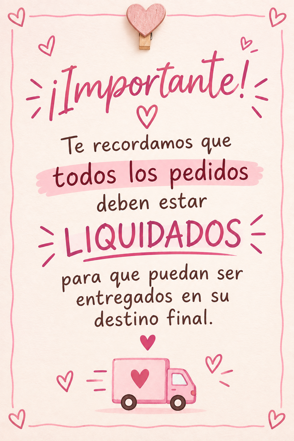 Información importante ✨