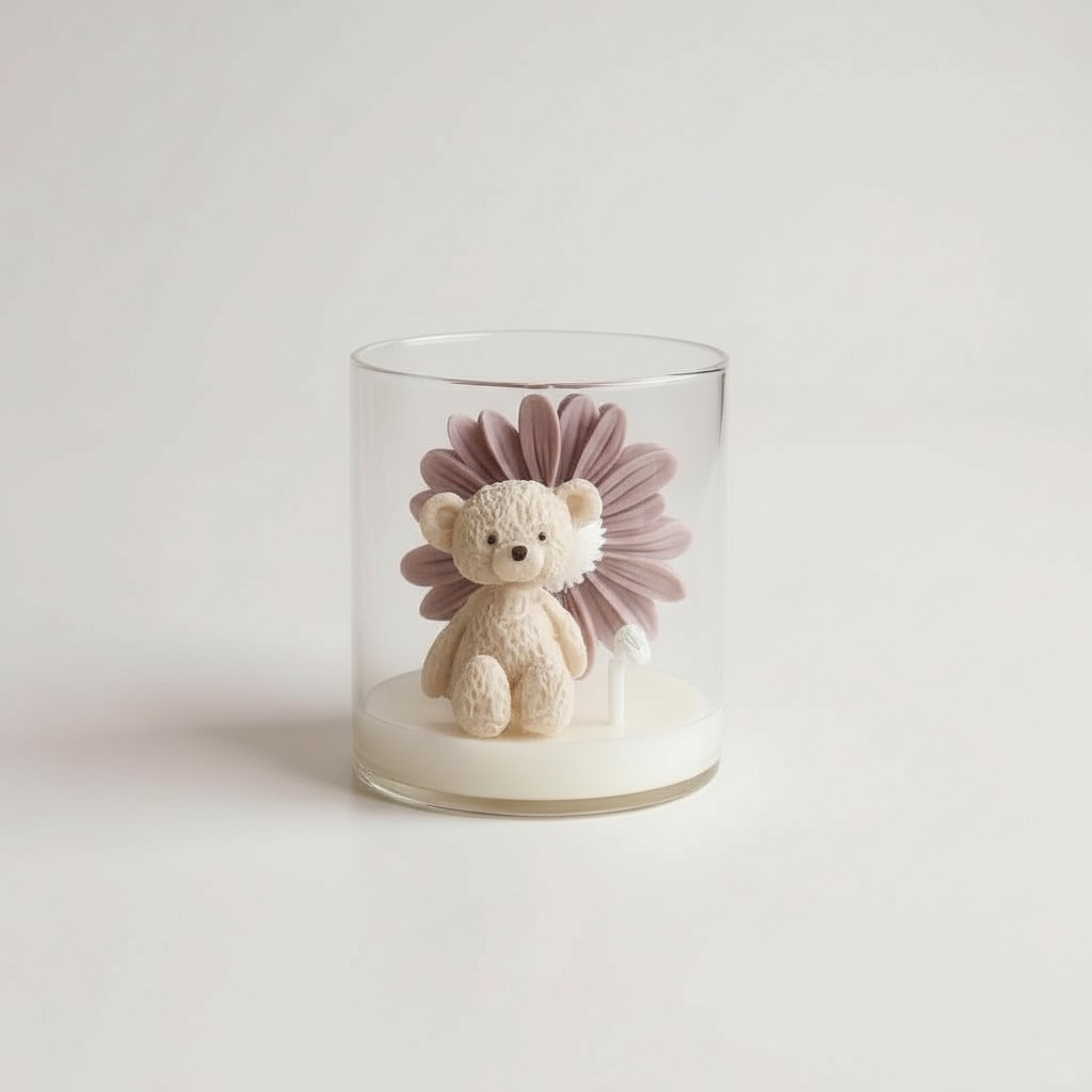 Osito con Margarita en frasco