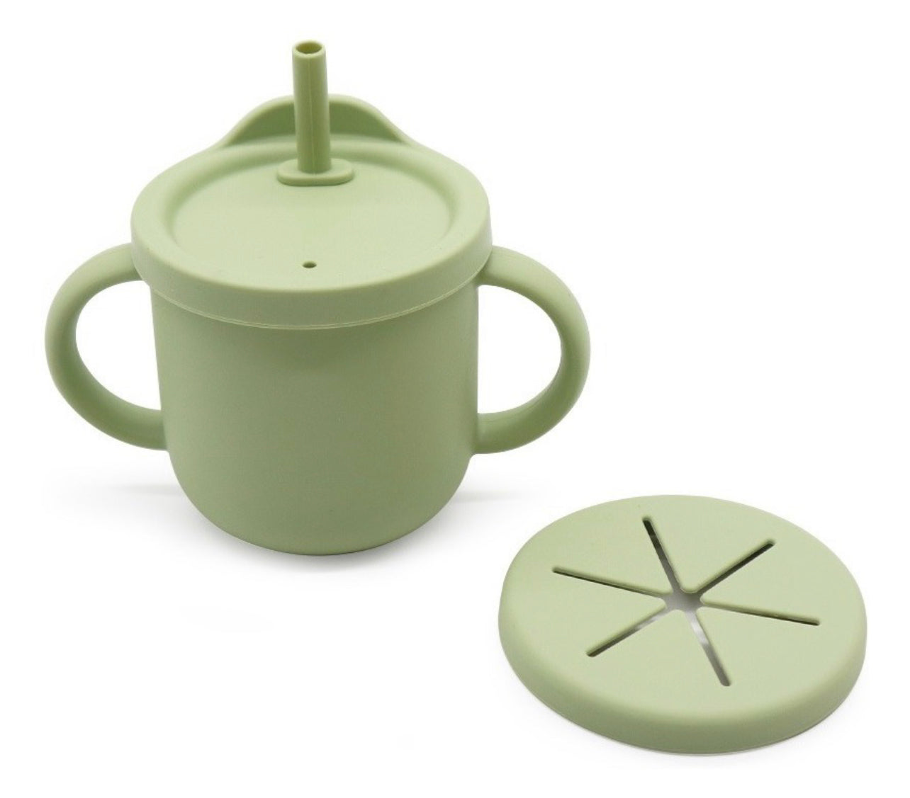 Snack cup 2 en 1 con popote