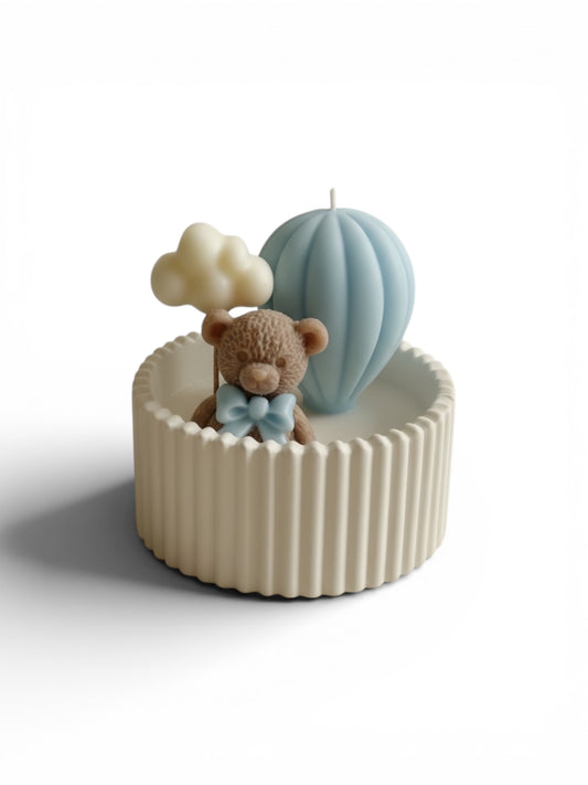 Osito con nube y globo aerostático